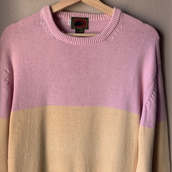 BOSTON TRADERS Cotton Pastel Striped Long Sleeve Sweater - Picture 1 of 7